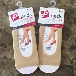 Peds open toe foot liners